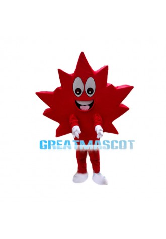 Withered Red Maple Leaf Mascot Costume