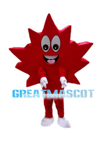 Withered Red Maple Leaf Mascot Costume