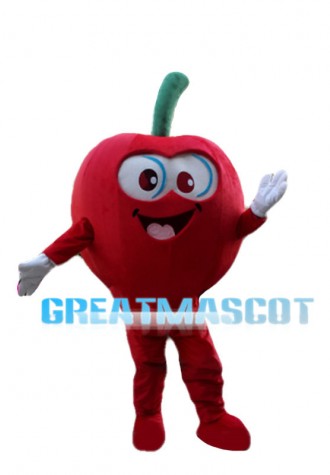 Ripe Red Apple Mascot Costume