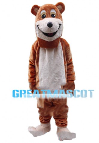 Moderate Happy Bear Mascot Costume