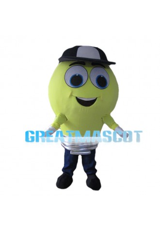 Yellow Light Bulb Mascot Costume