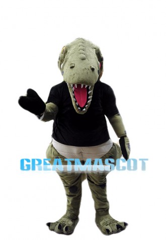 Thin Teeth Green Crocodile Mascot Costume