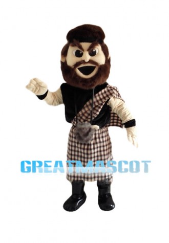 Energetic Scottish Highlander Mascot Costume