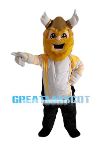 Happy Viking Warrior Mascot Costume