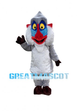 Grey Mandrill Monkey Animal Mascot Costume 