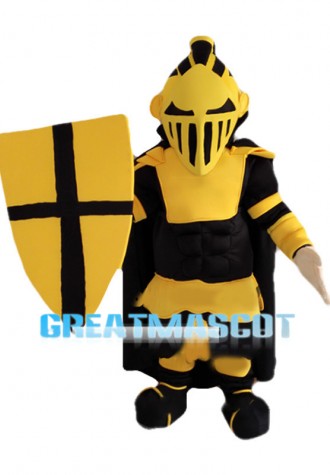Cool Golden Knight Mascot Costume 