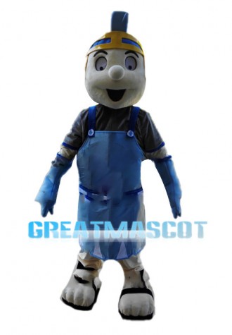 Optimistic Spartan Soldier Mascot Costume 