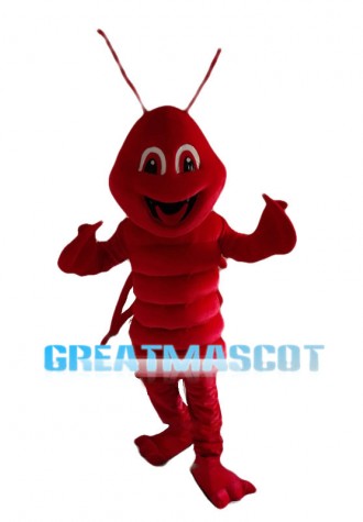 Cheerful Lobster Mascot Costume 