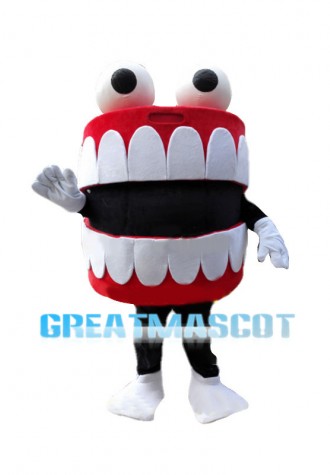 Deluxe Cartoon Oral Cavity Tooth Mascot Costume 