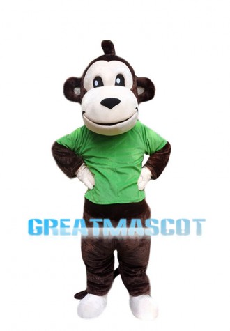 Brown Monkey Animal Mascot Costume 