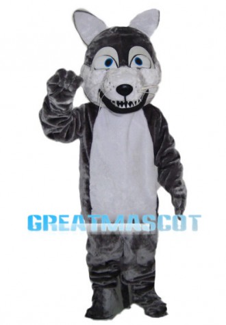 Thin Tooth Wolf Mascot Costume 