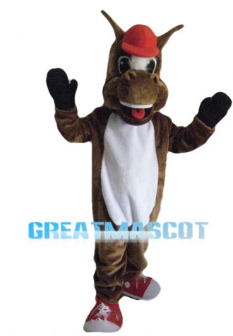 Cheering Horse Mascot Adult Costume 