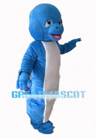 Cute Blue Baby Dragon Mascot Costume 