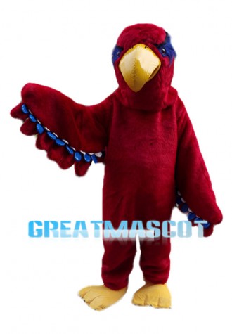 Plush Red Lory Mascot Costume 