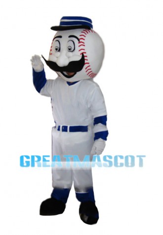 Optimistic Cartoon Bowling Man Mascot Costume 