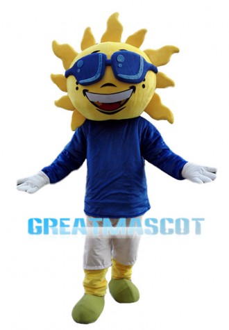 Cool Cartoon Sun Mascot Costume 