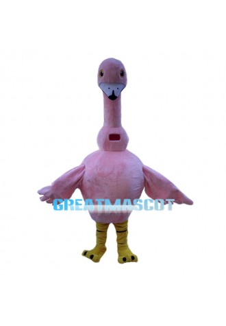 Graceful Pink Flamingo Mascot Costume 