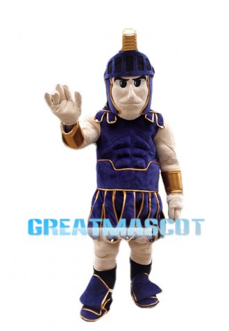 Purple Spartan Warrior Mascot Costume