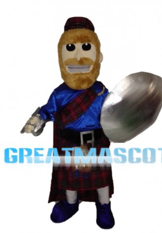 Scottish Warrior Mascot Costume 