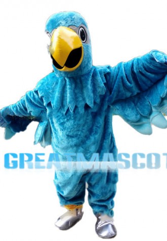 Peacock Blue Parrot Mascot Costume 