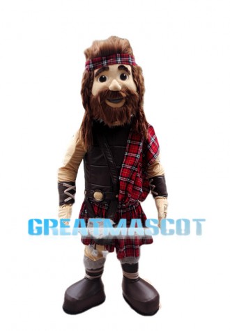 Scottish Highland Warrior Mascot Costume 
