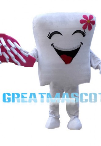 Sweet Cartoon Tooth And Toothbrush Mascot Costume 