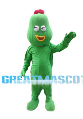 Sexy Cartoon Avocado Girl Mascot Costume 