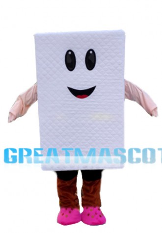 Deluxe Cartoon White Mattress Mascot Costume 