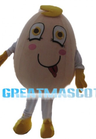 Naughty Cartoon Egg Mascot Costume 