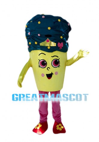 Cartoon Ice Cream Cone Mascot Costume 