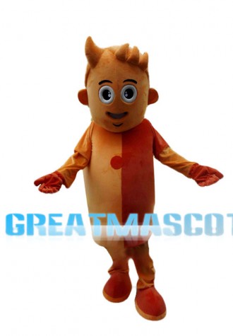 Fantasy Orange Boy Mascot Costume 