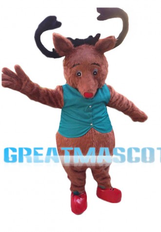Little Red Deer Mascot Costume 