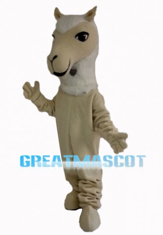 Beige Horse Animal Mascot Costume
