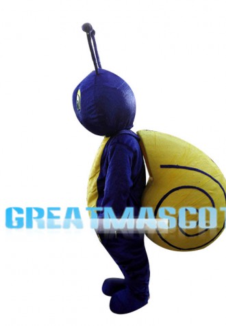 Purple Snail Animal Mascot Costume 