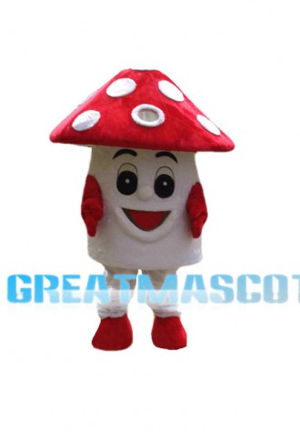 Huge Cartoon Red Mushroom Mascot Costume 