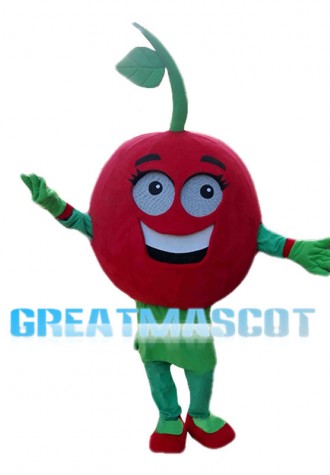 Female Cartoon Red Tomato Mascot Costume