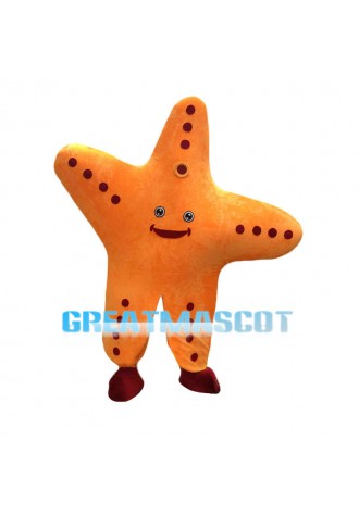 Huge Yellow Starfish Cartoon Mascot Costume 