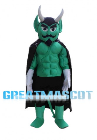 Power Green Devil High School Mascot Costume