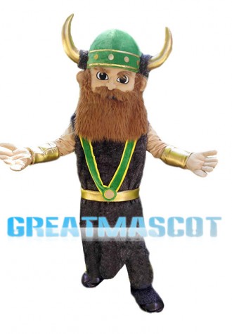 Rich Viking Man Mascot Costume 