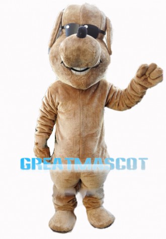 Cool Brown Dog Mascot Costume