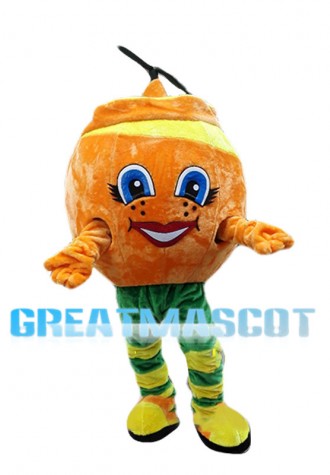 Cartoon Orange Peel Mascot Costume 