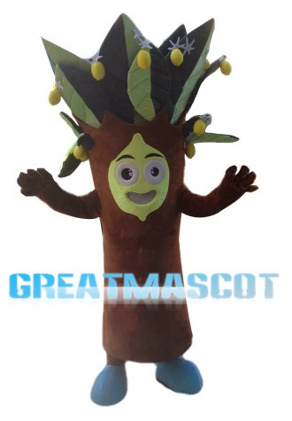 Adult Cartoon Lemon Tree Mascot Costume 