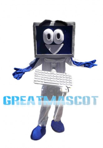 New Cartoon Assembling Computer Mascot Costume 