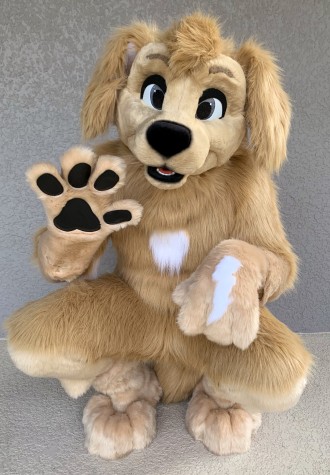 Lovely Brown Dog Mascot Costume