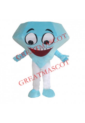 Blue Diamond Mascot Costume