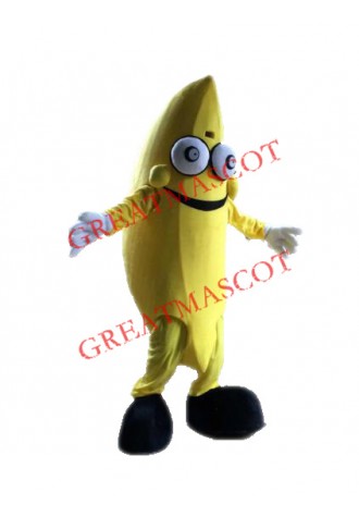 Smiling Banana Mascot Costume