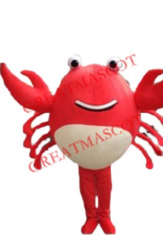 Cheap Red Crab Mascot Costume