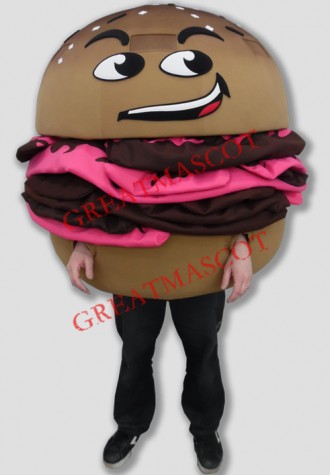Delicious Hamburger Mascot Costume