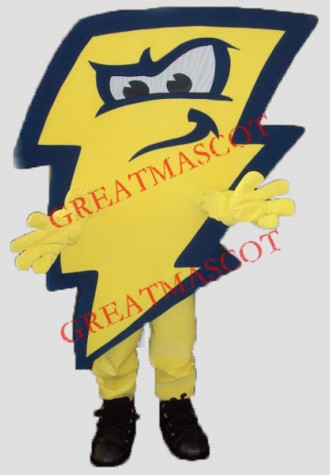 High Quality Lightning Mascot Costume