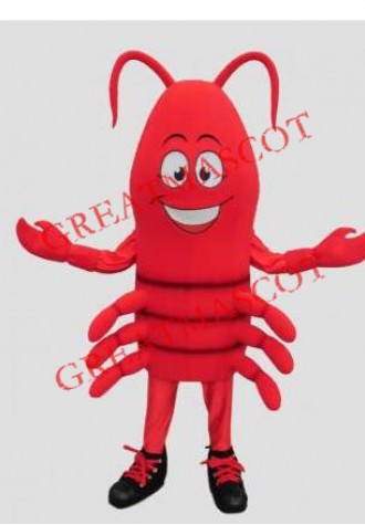Happy Lightweight Crawfish Mascot Costume